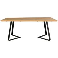 Hom`in JEDÁLENSKÝ STÔL, divoký dub, farba duba, 200/100/76 cm