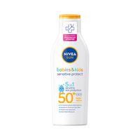 Nivea Detské mlieko na opaľovanie SPF 50+ Sun Kids (Pure & Sensitive Sun Lotion) 200 ml