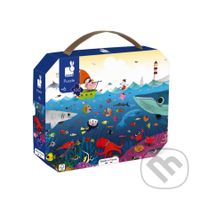 Svet pod vodou v kufríku (Janod Detské puzzle) - puzzle z kategorie 60 - 300 dílků