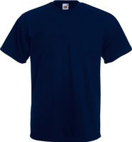 Fruit of the Loom Pánské tričko Super Premium vysoké kvality, 205 g/m Barva: Modrá námořní tmavá, Velikost: 3XL F181