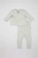 DEFACTO Baby Boy Star Patterned Waffle 2 Piece Set