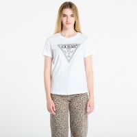 Koszulka GUESS Ss Cn Krystal Triangle Tee White L