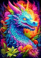 Nebeský drak - puzzle z kategorie Umělecké