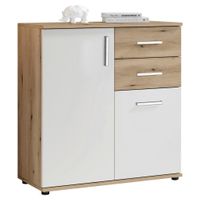 MID.YOU KOMODA, biela, farba duba, 80/84/35 cm