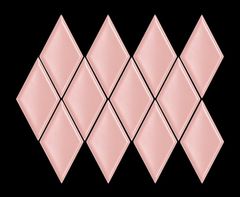 Mozaika Unique pink glossy 22,7x31,4 Manufaktura Parczówek