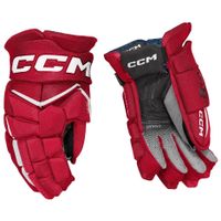 Rukavice CCM Jetspeed FT8 SR, červená-biela, Senior, 14"