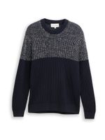 TOM TAILOR Pulover  mornarsko plava / plava melange