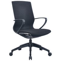 Novel OTOČNÁ STOLIČKA, tkaná textília, čierna