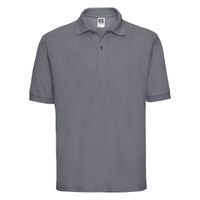 Men's Polycotton Polo Russell Dark Grey T-Shirt