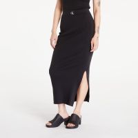 Calvin Klein Jeans Soft Ribbed Lyocell Maxi Skirt Black M