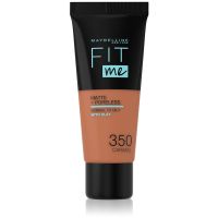 MAYBELLINE NEW YORK Fit Me! Matte+Poreless матуюча тональна основа для нормальної та жирної шкіри відтінок 350 Caramel 30 мл