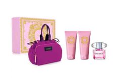 Versace Bright Crystal - EDT 90 ml + tělové mléko 100 ml + sprchový gel 100 ml + kosmetická taštička