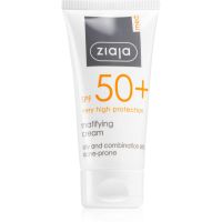 Ziaja Med Protecting UVA + UVB mattierende Sonnencreme für das Gesicht SPF 50+ 50 ml