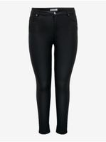 Black women's faux leather skinny fit jeans ONLY CARMAKOMA Anne - Women