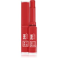 3INA The Color Lip Glow hydratisierender Lippenstift mit Glanz Farbton 244 - Classic, brilliant red 1,6 g