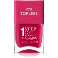 Nails Inc. It’s Topless lakier hybrydowy do paznokci dla długotrwałego efektu odcień Gracie Guava Red 14 ml