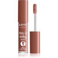 NYX Professional Makeup This is Milky Gloss Milkshakes Hydratisierendes Lipgloss mit Parfümierung Farbton 20 Milk The Coco 4 ml