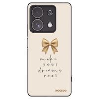 Silikónový čierny obal pre Xiaomi Redmi Note 13 Pro 4G - Golden Dream
