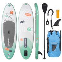 Paddleboard s příslušenstvím inSPORTline Wavelet 9'6" • 260l • do 80kg zelená