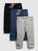 GAP Kinder Jogginghose 3 Stück Schwarz Blau Grau