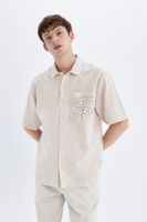 DEFACTO Relax Fit Polo Collar Cotton Short Sleeve Shirt