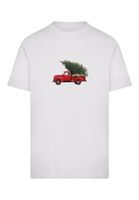 Mister Tee Majica 'Christmas Tree Pickup'  kraljevski zelena / crvena / crna / bijela