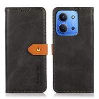 KHAZNEH DUAL-COLOR Denarnični ovitek za Xiaomi Redmi 15C / Redmi 15C 5G črn