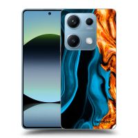 Silikónový čierny obal pre Xiaomi Redmi Note 14S - Gold blue