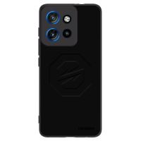 Silikónový čierny obal pre Motorola Edge 50 Neo - OKTAGON - Stealth Logo