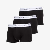 Bokserki LACOSTE 3-Pack Trunk Black XXL