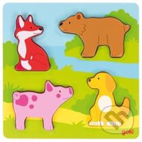 Zvířátka (Dřevěná vkládačka) - puzzle z kategorie Maxi dílky