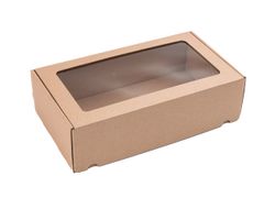 25 ks - Darčeková krabica s priehľadným vekom 350x200x100