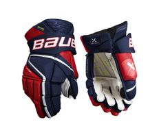 Rukavice Bauer Vapor Hyperlite S22 INT, Intermediate, 13", tmavo modrá-červená-biela