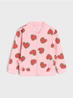Sinsay - Bluza z motywem w serca - fioletowy