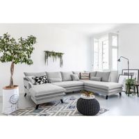 P & B SEDACIA SÚPRAVA, textil, svetlosivá