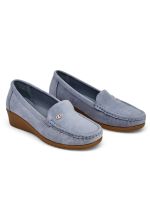 Resti Women's low wedge moccasin shoes Lepolt