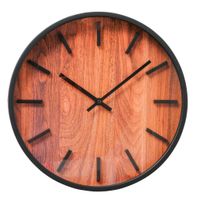 XXXL NÁSTENNÉ HODINY, prírodná farba, čierna, 30 cm