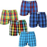 5PACK pánské trenky Styx klasická guma nadrozměr vícebarevné (5E0112356) 5XL