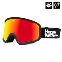 HORSEFEATHERS Okuliare na snowboard Huck - black/mirror red