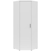Carryhome ROHOVÁ SKRIŇA, biela, 71,5/195/71,5 cm