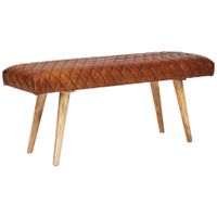 MID.YOU TABURETOVÁ LAVICE, kůže, 115/53/38 cm