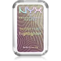 NYX Professional Makeup Buttermelt Highlighter rozświetlacz odcień butta in black 45 5 g