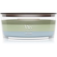 Woodwick Trilogy Verdant Woods dišeča sveča z lesenim stenjem 453.6 g