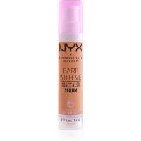 NYX Professional Makeup Bare With Me Concealer Serum feuchtigkeitsspendender Korrektor 2 in 1 Farbton 8.5 Caramel 9,6 ml