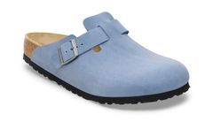 Birkenstock Boston Natural Leather Oiled Regular Fit Unisex - Sandále Birkenstock - Modrá - 1028225-7 - Size: 7