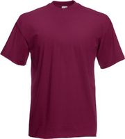 Fruit of the Loom Základní pánské bavlněné tričko Valueweight T střední gramáž, 165 g/m Barva: Červená vínová, Velikost: S F140