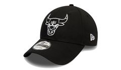 New Era Chicago Bulls Essential Outline Black 9FORTY Unisex - Čiapky New Era - Čierna - 12292586-One-size - Size: One size