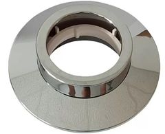 German Rozeta / vnější Ø 14 cm / vnitřní Ø 8,5 cm / plast / chrom