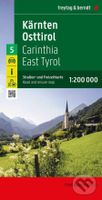 Korutany - Východní Tyrolsko 1:200 000 / automapa + rekreační mapa