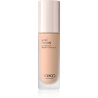 KIKO Milano Love Fusion 24H Moisture Radiant Foundation Langanhaltende cremige Foundation mit feuchtigkeitsspendender Wirkung Farbton 5 Warm Rose 30 m